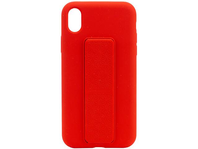 Чехол Silicone Case Hand Holder для Apple iPhone XS Max (6.5) (Красный / Red) 1096624
