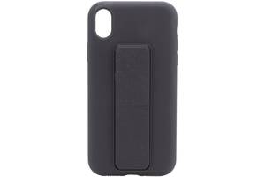 Чехол Silicone Case Hand Holder для Apple iPhone XS Max (6.5) (Черный / Black) 1096629