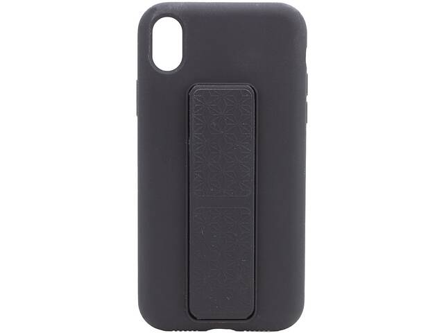 Чехол Silicone Case Hand Holder для Apple iPhone XS Max (6.5) (Черный / Black) 1096629