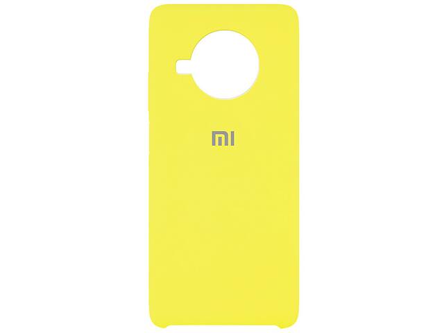 Чехол Silicone Cover (AAA) для Xiaomi Redmi Note 9 Pro 5G (Желтый / Bright Yellow) 1105108