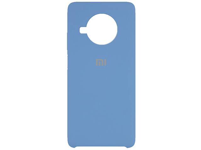 Чехол Silicone Cover (AAA) для Xiaomi Redmi Note 9 Pro 5G (Синий / Denim Blue) 1105116