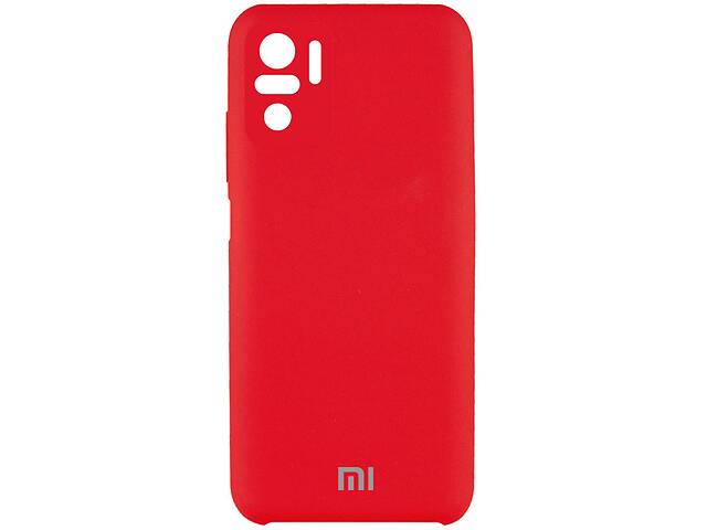 Чехол Silicone Cover Full Camera (AAA) для Xiaomi Redmi Note 10 / Note 10s (Красный / Red) 1164673