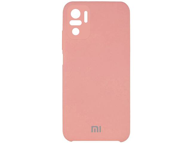 Чехол Silicone Cover Full Camera (AAA) для Xiaomi Redmi Note 10 / Note 10s (Розовый / Pink) 1164676