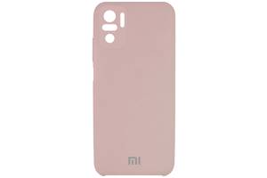 Чехол Silicone Cover Full Camera (AAA) для Xiaomi Redmi Note 10 / Note 10s (Розовый / Pink Sand) 1164677