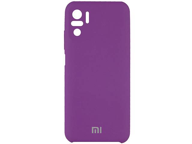 Чехол Silicone Cover Full Camera (AAA) для Xiaomi Redmi Note 10 / Note 10s (Фиолетовый / Grape) 1164683