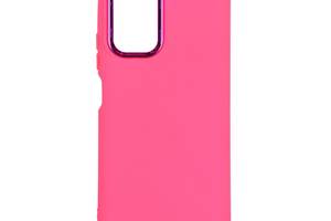 Чехол Silicone Cover Metal frame AA Xiaomi Redmi Note 10 / Redmi Note 10s Shiny pink