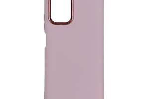 Чехол Silicone Cover Metal frame AA Xiaomi Redmi Note 10 / Redmi Note 10s Pink sand