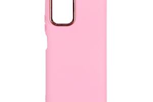 Чехол Silicone Cover Metal frame AA Xiaomi Redmi Note 10 / Redmi Note 10s Light pink