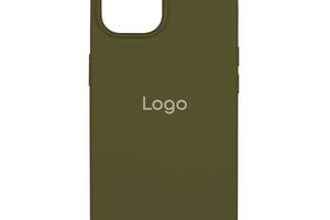 Чехол Spase Silicone Case Full Size AA iPhone 15 Army green