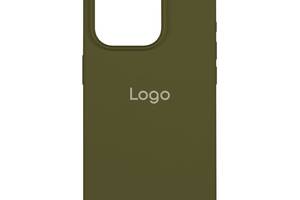 Чехол Spase Silicone Case Full Size AA iPhone 15 Pro Army green
