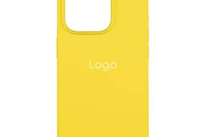 Чехол Spase Silicone Case Full Size AA iPhone 15 Pro Canary yellow