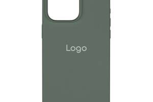 Чехол Spase Silicone Case Full Size AA iPhone 15 Pro Max Pine green