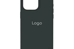 Чехол Spase Silicone Case Full Size AA iPhone 15 Pro Max Atrovirens