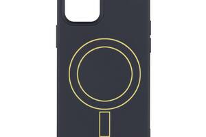 Чехол Spase TPU Aneu c Magsafe iPhone 12 Pro Max Black - Yellow