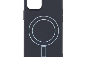 Чехол Spase TPU Aneu с Magsafe iPhone 13 Black - Light Blue