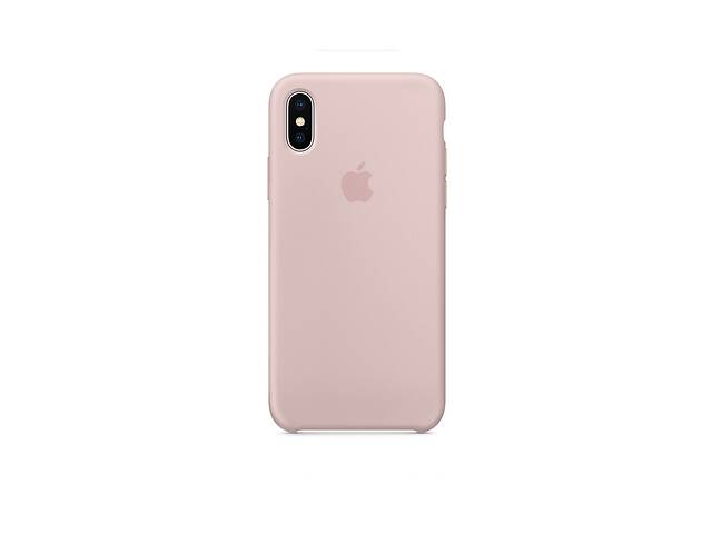 Чехол силиконовый soft-touch Apple Silicone case для iPhone Xs Max розовый Pink Sand