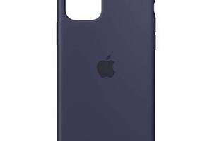 Чехол силиконовый soft-touch Silicone Case для iPhone 11 Pro Max Midnight Blue