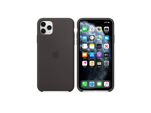 Чехол силиконовый soft-touch Apple Silicone case для iPhone 11 Pro черный Black