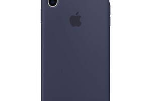 Чехол силиконовый soft-touch Apple Silicone case для iPhone Xs Max синий Midnight Blue