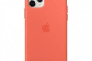 Чехол силиконовый soft-touch Apple Silicone case для iPhone 11 Pro оранжевый Clementine