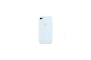 Чехол силиконовый soft-touch Apple Silicone case для iPhone 7 Plus/8 Plus голубой Sky Blue