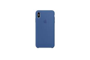 Чехол силиконовый soft-touch Apple Silicone case для iPhone Xs Max синий Delft Blue