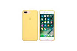 Чехол силиконовый soft-touch Apple Silicone case для iPhone 7 Plus/8 Plus желтый Pollen