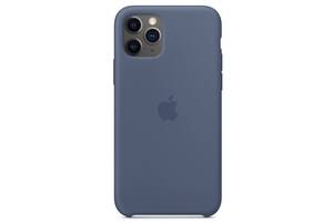 Чехол силиконовый soft-touch Apple Silicone case для iPhone 11 Pro синий Alaskan Blue