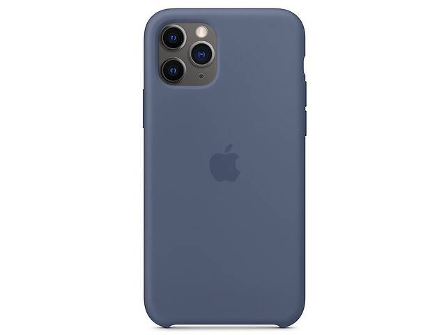 Чехол силиконовый soft-touch Apple Silicone case для iPhone 11 Pro синий Alaskan Blue