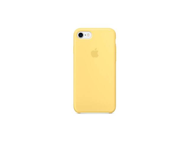 Чехол силиконовый soft-touch Apple Silicone Case для iPhone 7/8/SE (2020) желтый Pollen