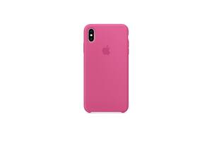 Чехол силиконовый soft-touch Apple Silicone case для iPhone Xs Max розовый Dragon Fruit