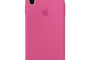 Чехол силиконовый soft-touch Apple Silicone case для iPhone Xs Max розовый Dragon Fruit