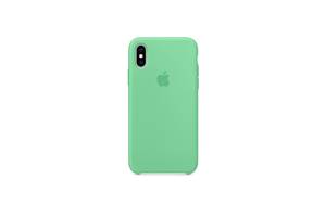 Чехол силиконовый soft-touch Apple Silicone case для iPhone X/Xs мятный Spearmint