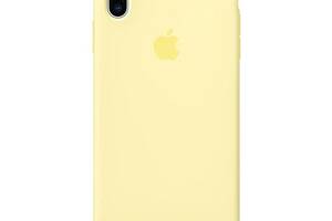 Чехол силиконовый soft-touch Apple Silicone case для iPhone X/Xs желтый Mellow Yellow