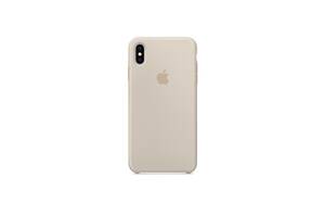 Чехол силиконовый soft-touch Apple Silicone case для iPhone Xs Max серый Stone