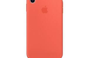 Чехол силиконовый soft-touch Apple Silicone case для iPhone X/Xs оранжевый Nectarine