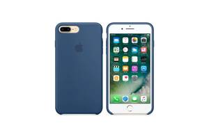 Чехол силиконовый soft-touch Apple Silicone case для iPhone 7 Plus/8 Plus синий Blue Cobalt