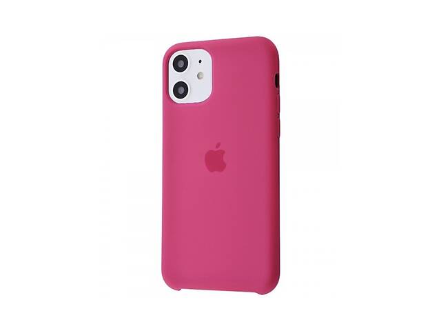 Чехол силиконовый soft-touch Apple Silicone Case для iPhone 11 розовый Pomergranate