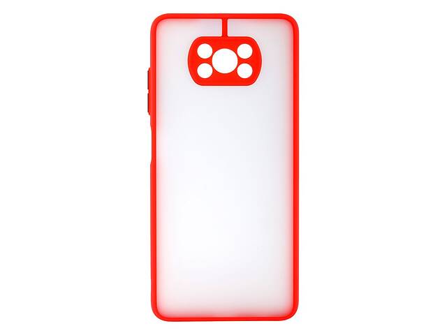 Чехол Totu Gingle Series with Frame для Xiaomi Poco X3 Red