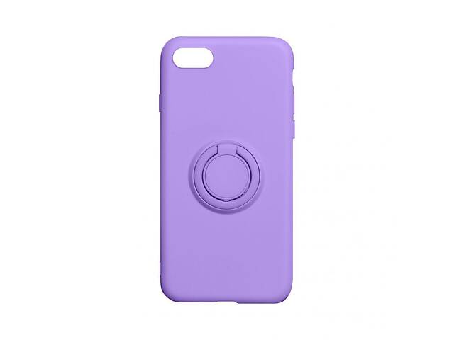 Чехол Totu Ring Color для Apple iPhone SE 2020 Фиолетовый