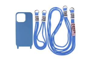 Чехол TPU Epik two straps California Apple iPhone 11 6.1' Синий / Cosmos blue