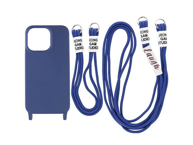 Чехол TPU Epik two straps California Apple iPhone 11 6.1' Темно-синий / Midnight blue