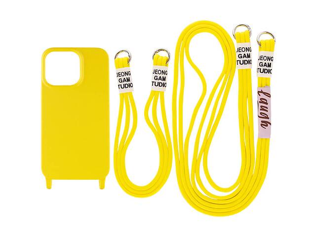 Чехол TPU Epik two straps California Apple iPhone 12 Pro Max 6.7' Желтый