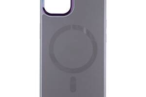 Чехол TPU Foggy with Magsafe Apple Iphone 12 / Iphone 12 Pro Grey