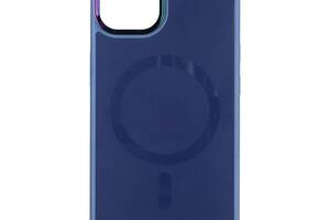 Чехол TPU Foggy with Magsafe Apple Iphone 13 Dark blue