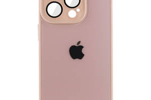 Чехол TPU+Glass Epik Sapphire Midnight Apple iPhone 12 Pro 6.1' Розовый / Pink Sand