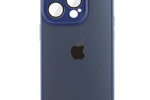 Чехол TPU+Glass Epik Sapphire Midnight Apple iPhone 13 Pro 6.1' Синий / Deep navy