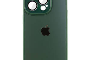 Чехол TPU+Glass Epik Sapphire Midnight Apple iPhone 14 Pro 6.1' Зеленый / Forest green