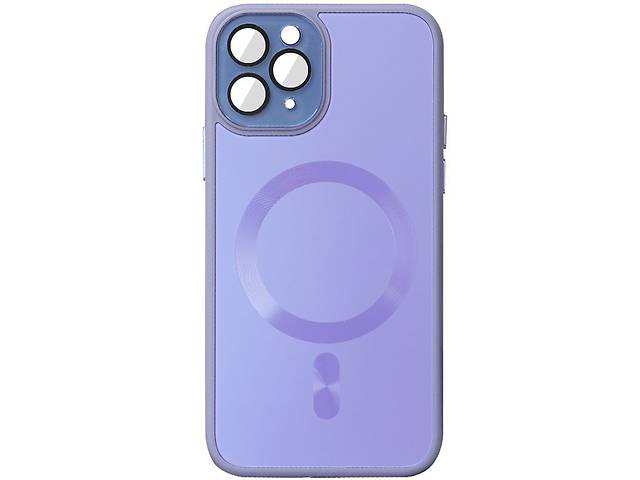 Чехол TPU+Glass Epik Sapphire Midnight with MagSafe Apple iPhone 11 Pro 5.8' Сиреневый / Dasheen