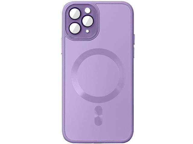 Чехол TPU+Glass Epik Sapphire Midnight with MagSafe Apple iPhone 11 Pro 5.8' Сиреневый / Lilac